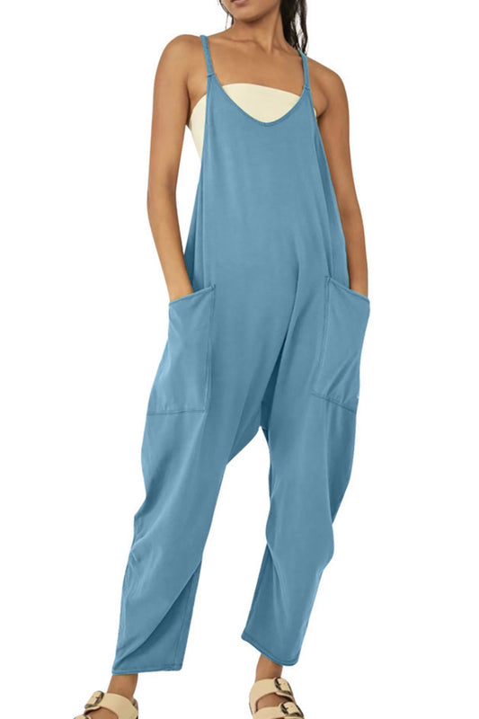 Large Pocket Cami Jumpsuits