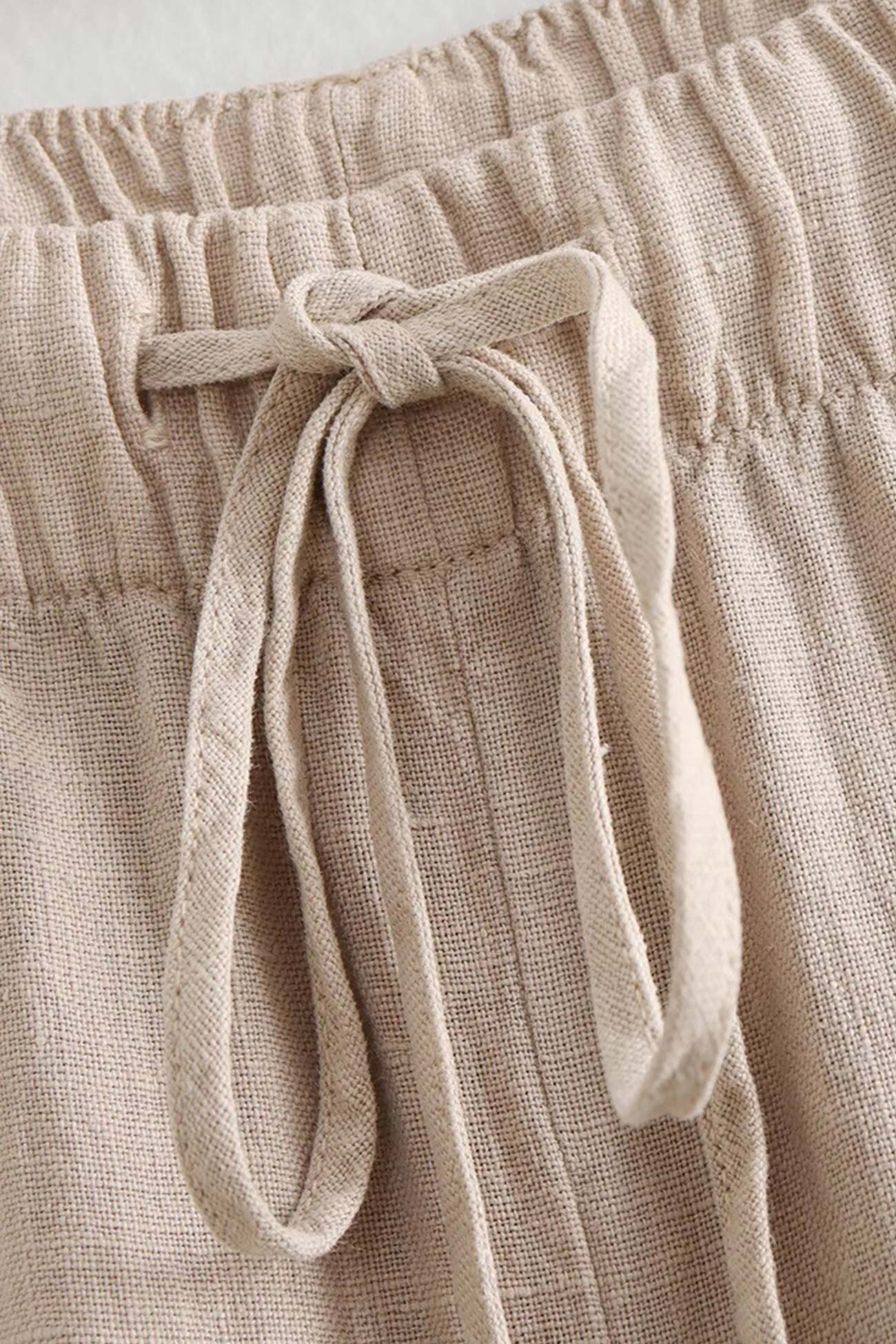 Linen Crisscross Halterneck Tank Pants Suits